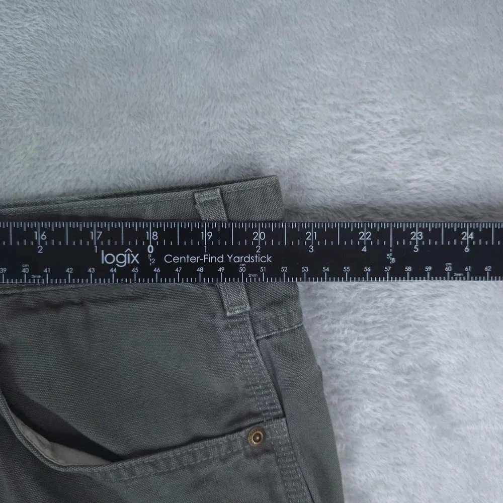 Carhartt Carpenter Pants‎ Mens 42x30 Gray Loose Fit Canvas B159 DMS Workwear